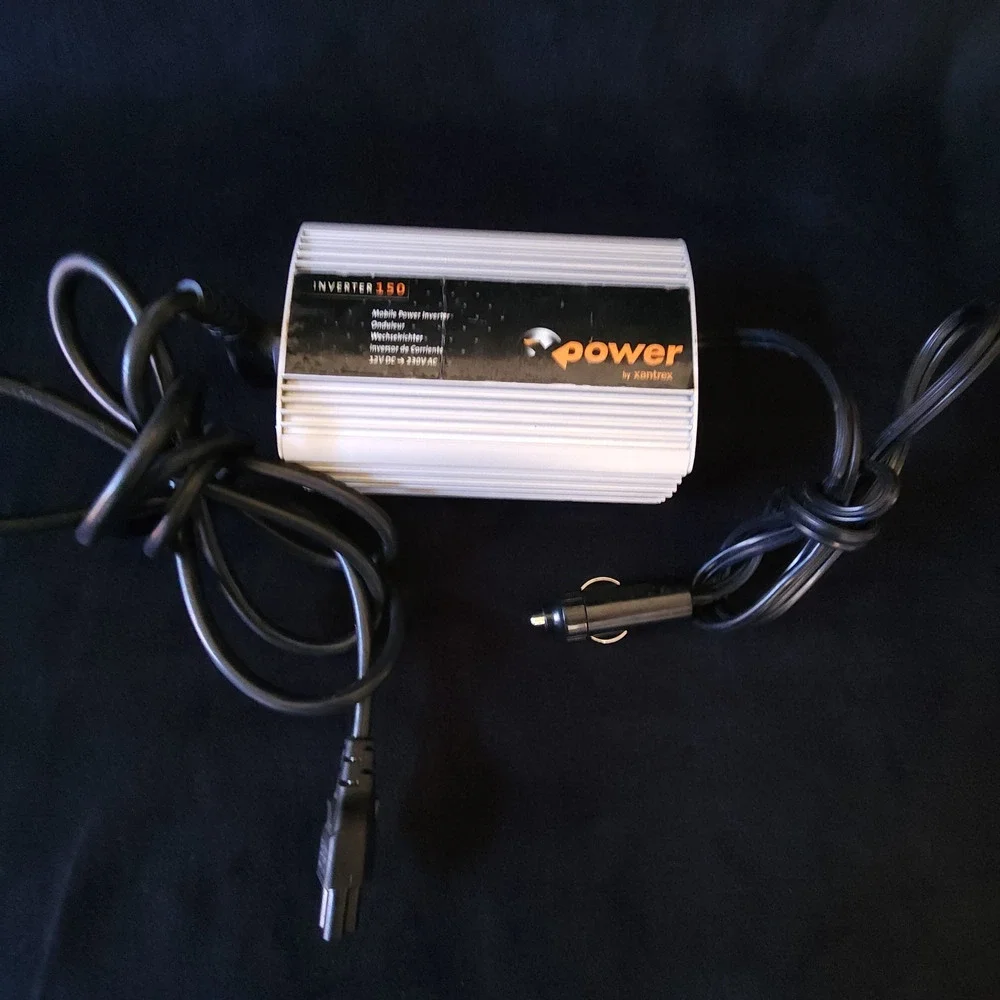 Xantrex Mobile Power Inverter 150 Schuko 150W / 230VAC 851-0162R w/ Power Cable